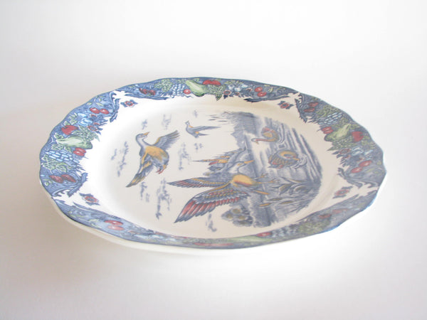 edgebrookhouse - Vintage Extra Large Ironstone Transferware Platter Featuring Ducks
