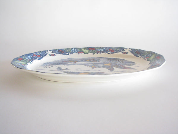 edgebrookhouse - Vintage Extra Large Ironstone Transferware Platter Featuring Ducks