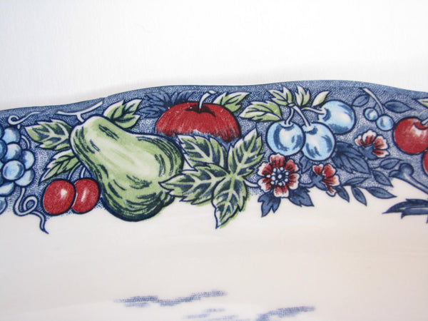 edgebrookhouse - Vintage Extra Large Ironstone Transferware Platter Featuring Ducks