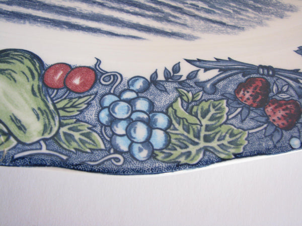 edgebrookhouse - Vintage Extra Large Ironstone Transferware Platter Featuring Ducks