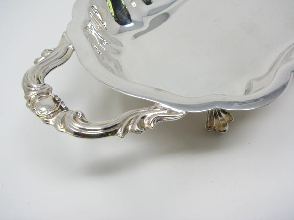 edgebrookhouse - Vintage FB Rogers Silver Co Silver Plate Footed Bread Butler Tray