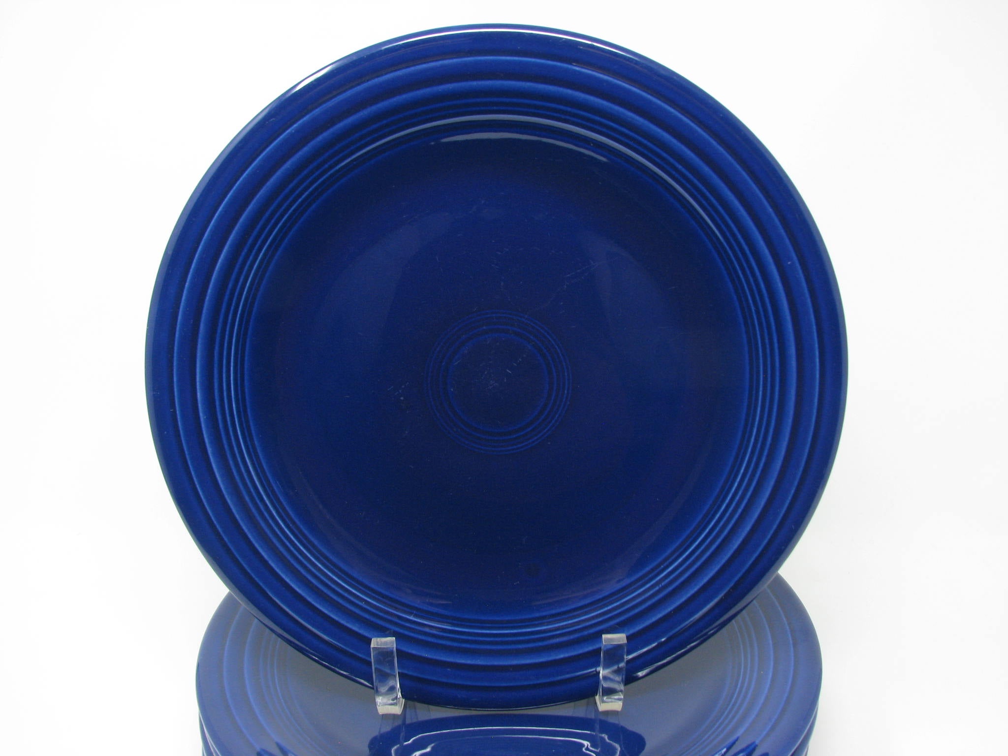 Vintage Fiesta Cobalt Blue (Older) Dinner Plates - 6 Pieces 