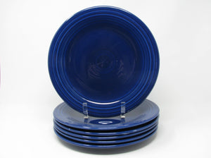 edgebrookhouse - Vintage Fiesta Cobalt Blue (Older) Dinner Plates - 6 Pieces