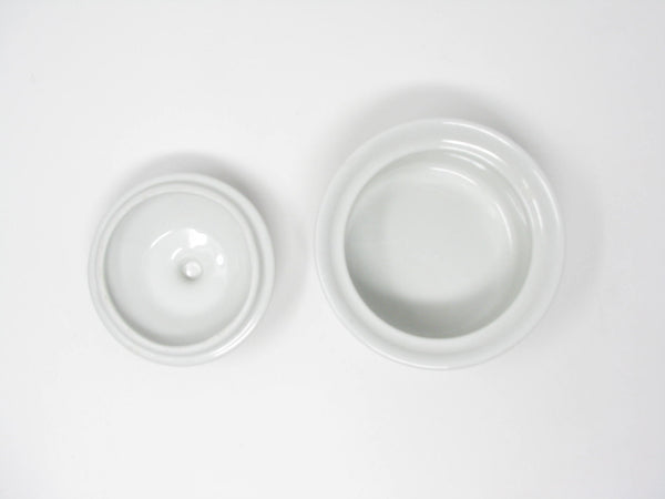 edgebrookhouse - Vintage Figgjo Gourmet White Pink Blue Lidded Sugar Bowl