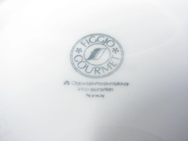 edgebrookhouse - Vintage Figgjo Gourmet White Pink Blue Lidded Sugar Bowl