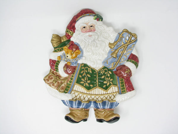 edgebrookhouse - Vintage Fitz & Floyd Jolly Ole Saint Nick Ceramic Santa Figural Platter