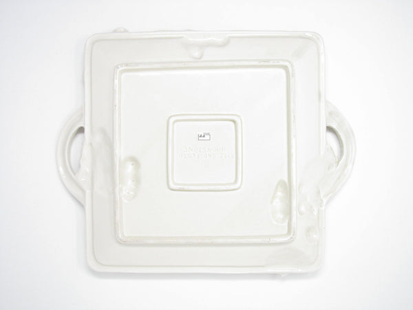 edgebrookhouse - Vintage Fitz & Floyd Sonoma Ceramic Platter with Grape Basket Weave Design and Handles