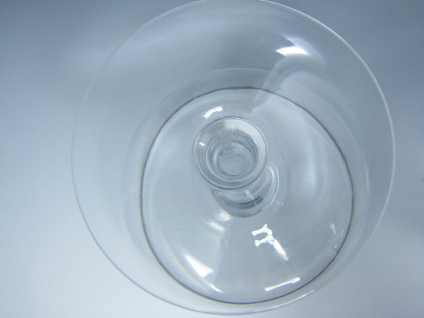 edgebrookhouse - Vintage Fostoria Announcement Coupe Champagne Glasses with Platinum Trim - 6 Pieces