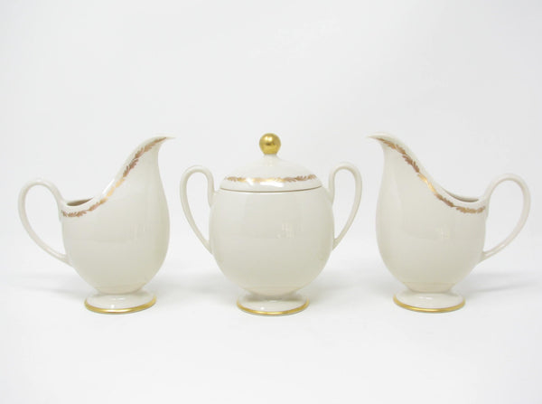 edgebrookhouse - Vintage Franciscan Arcadia Gold Sugar Bowl and Creamers - 3 Pieces