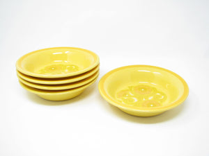 edgebrookhouse - Vintage Franciscan Mirasol Yellow Floral Earthenware Bowls - 5 Pieces