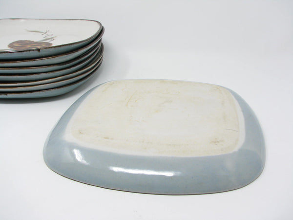 edgebrookhouse - Vintage Gabriel Pasadena California Pottery Pinecone Dinner and Bread Plates - 12 Pieces