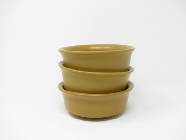edgebrookhouse - Vintage Govancroft Pottery Scotland Hamilton Stoneware Mustard Yellow Bowls - 3 Pieces