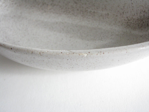 edgebrookhouse - Vintage Gray Speckled Pottery Divided Serving Dish