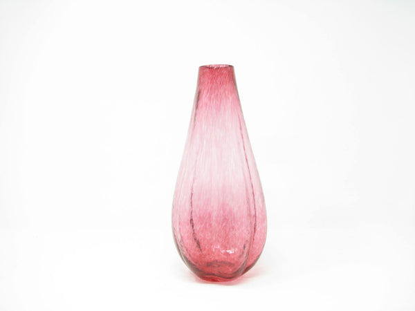 edgebrookhouse - Vintage Gunnel Sahlin for Kosta Boda Frutteria Dark Pink Vase Signed