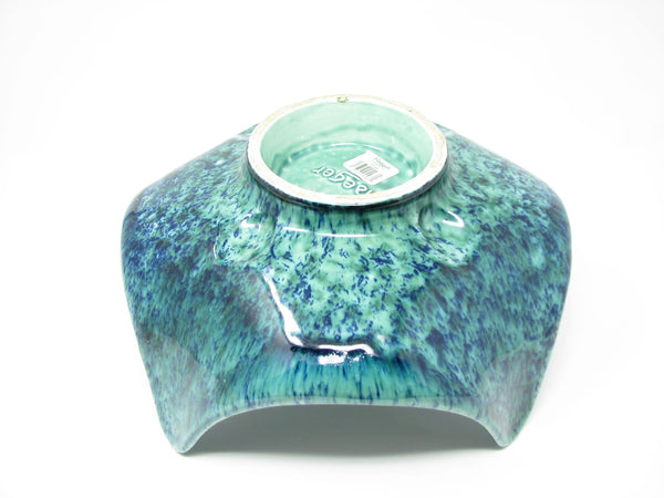 edgebrookhouse - Vintage Haeger Pottery Curved Green Glazed Centerpiece or Plant Holder