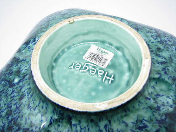 edgebrookhouse - Vintage Haeger Pottery Curved Green Glazed Centerpiece or Plant Holder