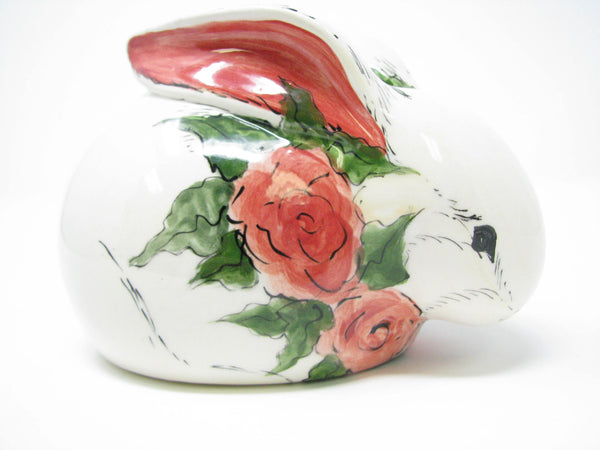 edgebrookhouse - Vintage Hand-Painted Pottery Bunny Rabbit by Connie Carlisle