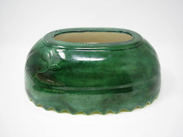 edgebrookhouse - Vintage Hand-Painted Watermelon Shaped Ceramic Lidded Serving Bowl