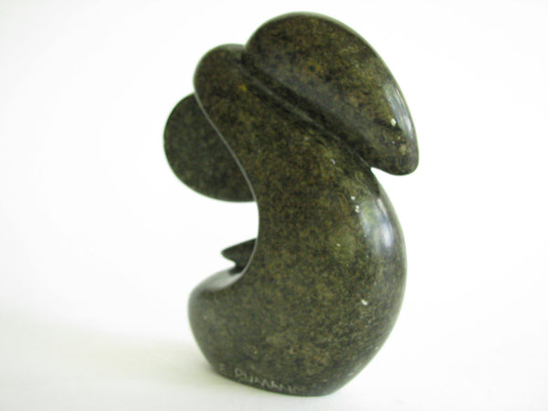 edgebrookhouse - Vintage Hand Carved Stone Abstract Elephant Figurine by E. Rumano