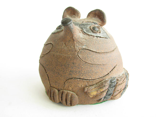 edgebrookhouse - Vintage Hand Crafted Pottery Raccoon Figurine in the Style of Robert Maxwell