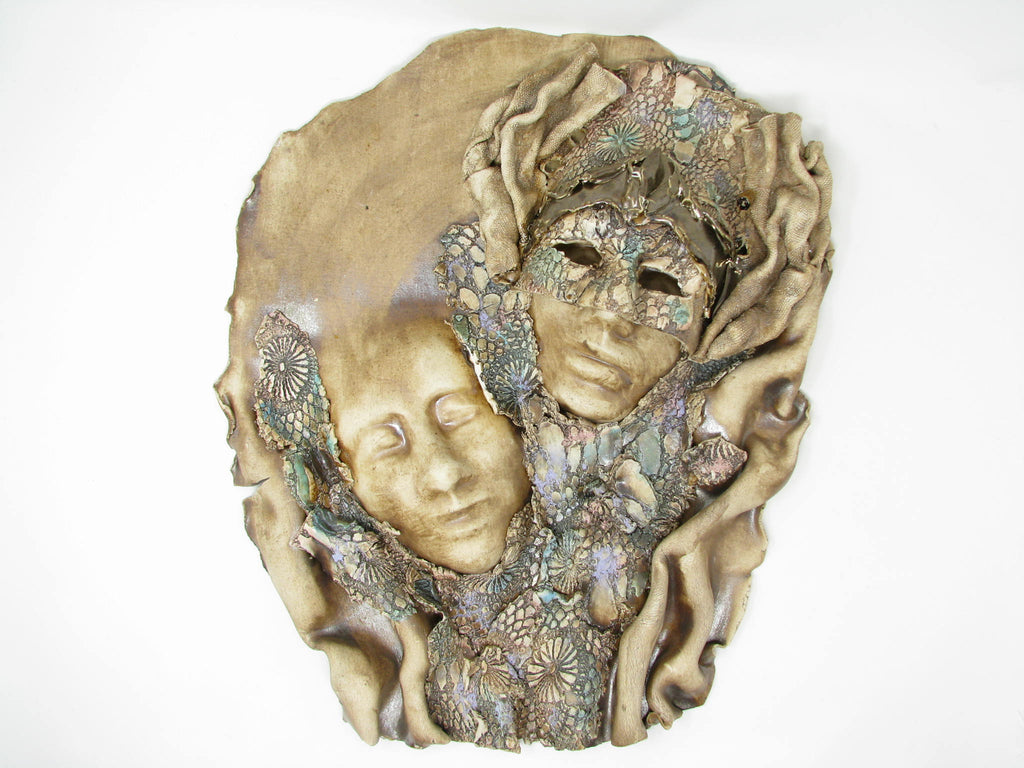 Vintage Hand Sculpted Decorative Wall Sculpture of Faces and Mask Sign –  edgebrookhouse