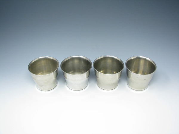 edgebrookhouse - Vintage Hand Spun Pewter by HeDKO Cups Made in USA - 4 Pieces