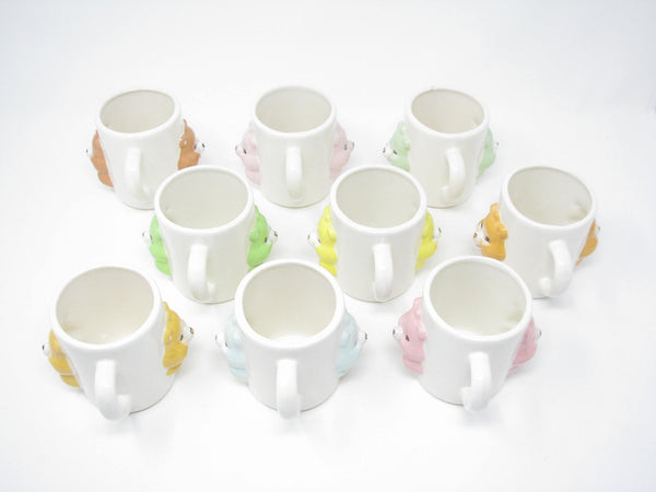 edgebrookhouse - Vintage Handcrafted Ceramic Care Bear Mugs - Set of 9