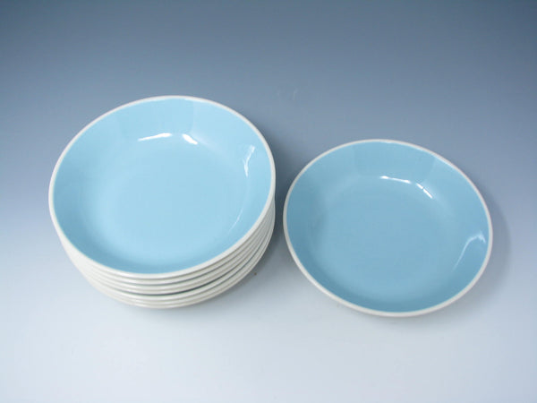 edgebrookhouse - Vintage Harker Harkerware Aqua Turquoise Bowls - 8 Pieces