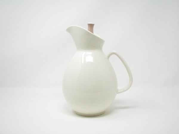 edgebrookhouse - Vintage Harker Pottery Coffee Pot / Pitcher with Pink Cocoa Lid