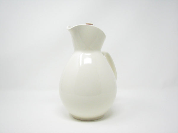 edgebrookhouse - Vintage Harker Pottery Coffee Pot / Pitcher with Pink Cocoa Lid