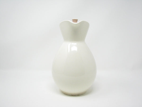 edgebrookhouse - Vintage Harker Pottery Coffee Pot / Pitcher with Pink Cocoa Lid