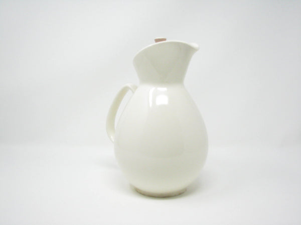edgebrookhouse - Vintage Harker Pottery Coffee Pot / Pitcher with Pink Cocoa Lid