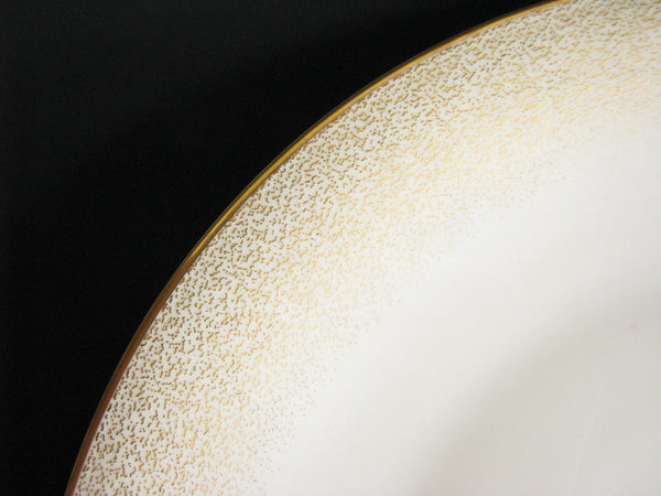edgebrookhouse - Vintage Heinrich & Co Gold Fade Dust Spatter Porcelain Dinner Plates - Set of 9