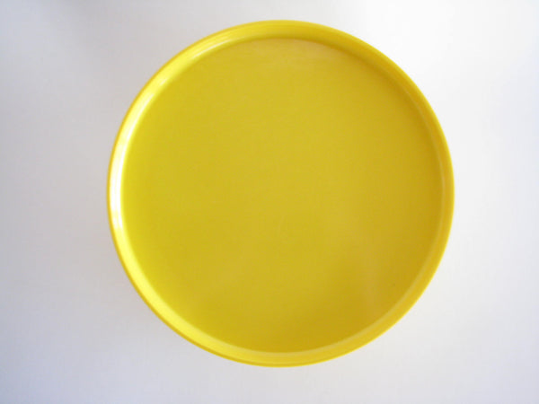 edgebrookhouse - Vintage Heller Massimo Vignelli Stacking Yellow Melamine Dinner Plates - Set of 8