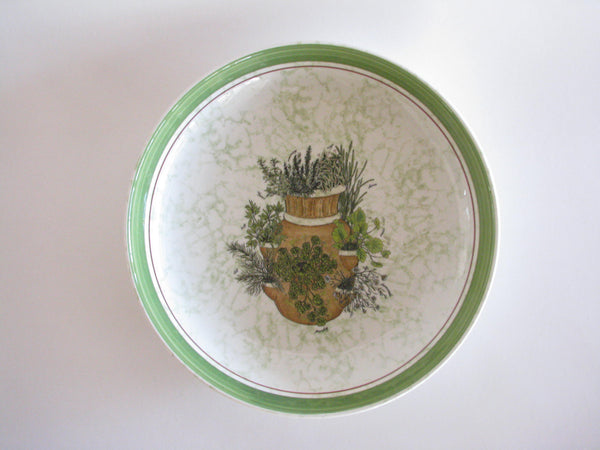 edgebrookhouse - Vintage Himark Italy Serving Bowls Set with Botanical Herb Motif - 6 Pieces