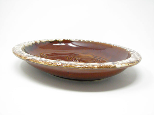 edgebrookhouse - Vintage Hull Brown Drip Glaze Rooster Oval Casserole Baking Dish or Serving Bowl