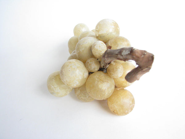 edgebrookhouse - Vintage Italian Alabaster Grape Cluster with Branch
