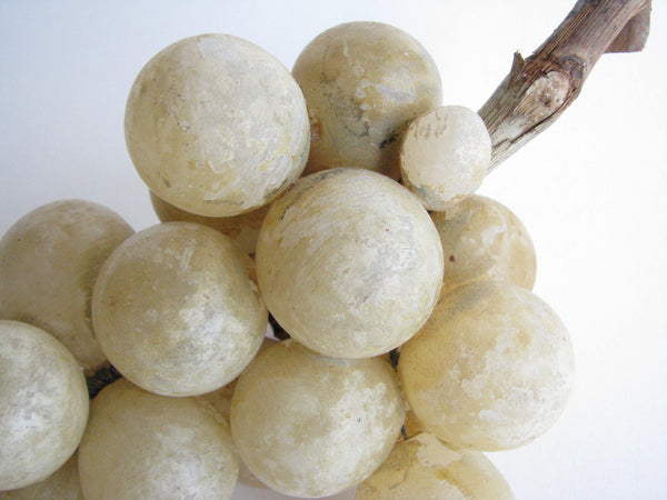 edgebrookhouse - Vintage Italian Alabaster Grape Cluster with Branch