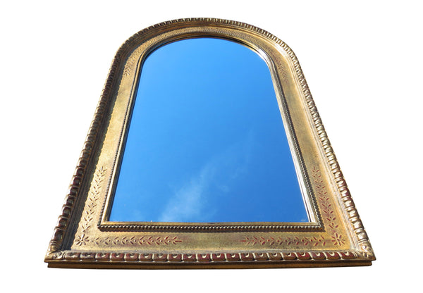 edgebrookhouse - Vintage Italian Gilt Wood Dome Top Parlor Mirror
