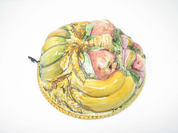 edgebrookhouse - Vintage Italian Pottery Fruit Vegetables Face Mold by ABC Bassano for Haldon Group