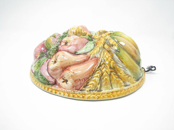 edgebrookhouse - Vintage Italian Pottery Fruit Vegetables Face Mold by ABC Bassano for Haldon Group