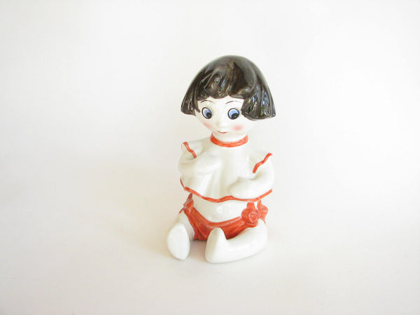 edgebrookhouse - Vintage Italian Pottery Little Girl Shaped Figural Piggy Bank