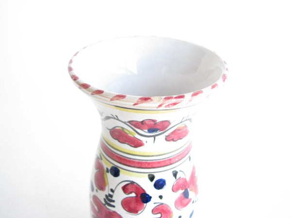 edgebrookhouse - Vintage Italian Pottery Orvieto Rooster Vase Signed F.T. Deruta