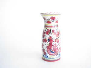 edgebrookhouse - Vintage Italian Pottery Orvieto Rooster Vase Signed F.T. Deruta