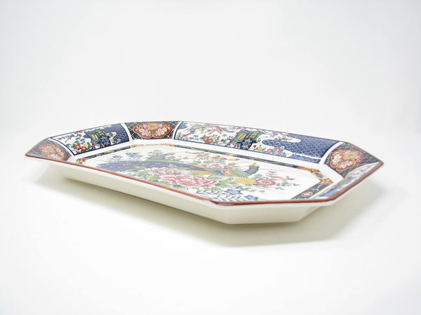 edgebrookhouse - Vintage Japanese Imari Rectanglular Octagon Porcelain Platter