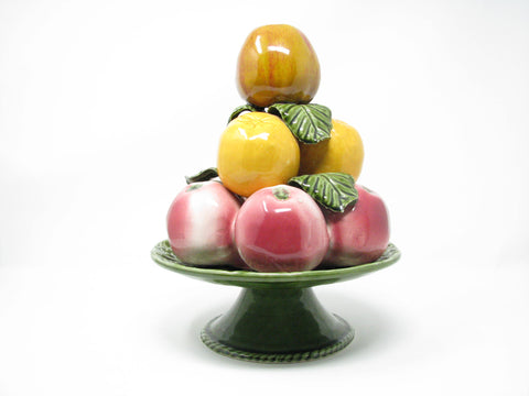 edgebrookhouse - Vintage Jay Willfred for Andrea by Sadek Large Ceramic Fruit Topiary Centerpiece