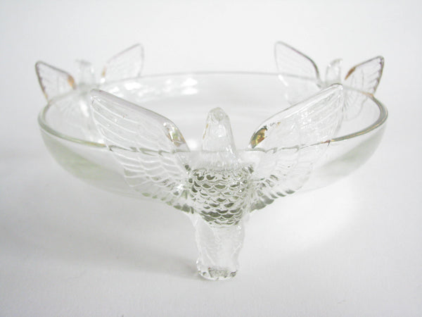 edgebrookhouse - Vintage Jeannette Depression Glass 3 Footed Eagle Bowl or Candy Dish