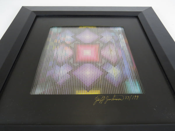 edgebrookhouse - Vintage Jeff Johnson Kinetic Holographic Illusion Art - "Spectrum"