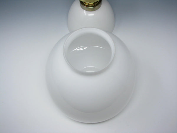 edgebrookhouse - Vintage Jens Quistgaard for Dansk Designs Opal Glass Hurricane Oil Lamp