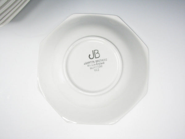 edgebrookhouse - Vintage Johnson Bros Heritage White Octagon Bowls - Set of 8 - 2 Sets Available